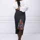 SELENE Pleated Pencil Skirt